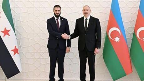 Suriye Cumhurbaşkanı Şara, Azerbaycan'da Cumhurbaşkanı Aliyev ile görüştü