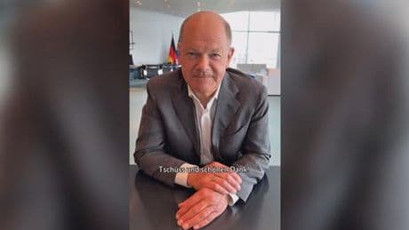 „Tschüss und schönen Dank“ – Scholz postet Abschiedsvideo