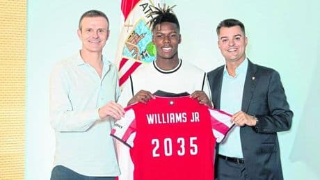 Nico Williams dibuja su propia historia en el Athletic
