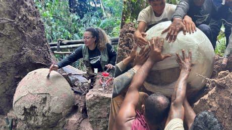 Hemos encontrado unas extrañas esferas prehistóricas en medio del Amazonas. En su interior, huesos humanos y animales