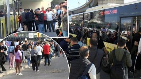İstanbul'da halk otobüsleri kontak kapattı! Duraklarda yoğunluk