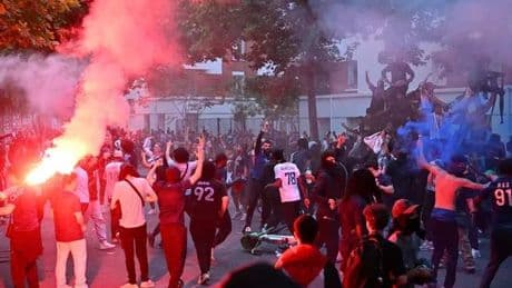 Paris descends into chaos with 81 arrests after PSG's Champions League victory sparks riots