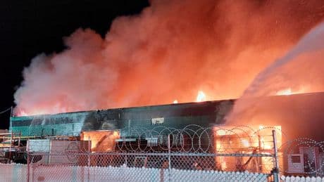 Overnight fire destroys Architectural Clearinghouse