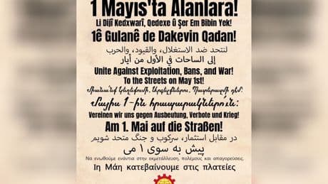 EMEP’ten 8 dilde 1 Mayıs çağrısı: Sömürüye, yasaklara, savaşa karşı birleşelim!