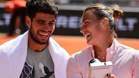 Alcaraz y Sabalenka juntos por primera vez