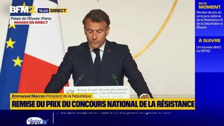 Emmanuel Macron: "Ils ont su choisir le camp de l'humanité contre celui de la barbarie"