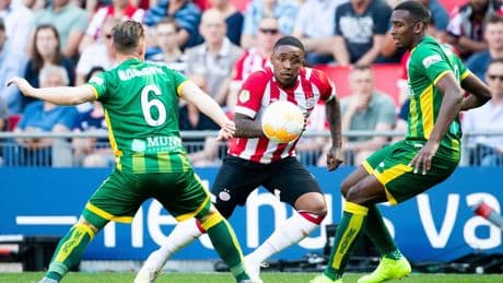 PSV wint van ADO en staat in de Eredivisie weer naast Ajax