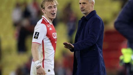 Ligue 1: «comme si j'avais vidé un sac de pierres de mon dos», lâche Hütter, l'entraîneur de Monaco