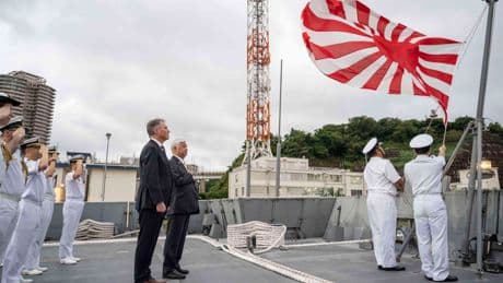 Australia's defense minister visits a frigate in Japan as the countries boost defense ties