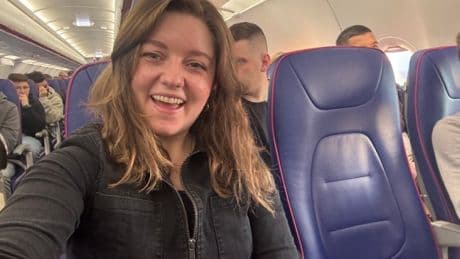 I always play ‘check-in chicken’ on flights – it works a treat
