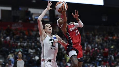 Stewart's 26 points, 11 rebounds lead Liberty past Mystics for eighth straight win