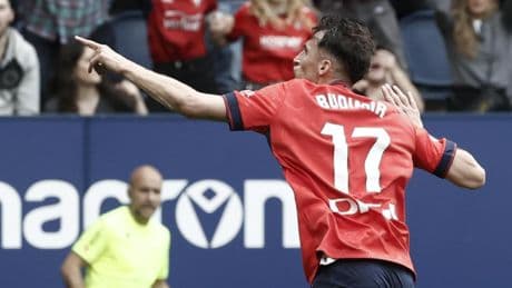 El Girona prolonga su pesadilla ante Osasuna