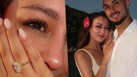 Evlilik yolunda adım! İşte ilk kareler: Asena Atalar ve Ahmed Kutucu nişanlandı