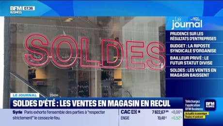Soldes d'été : les ventes en magasin en recul