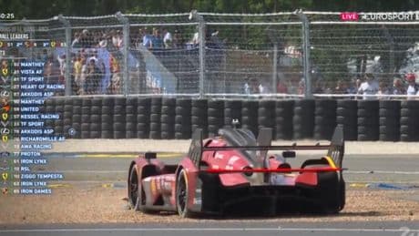 Los dos errores garrafales de rivales de Molina en el tramo final de las 24h de Le Mans que reviven el sueño