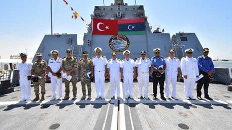 TCG Kınalıada Bingazi'de: Libya gemileriyle ortak eğitim