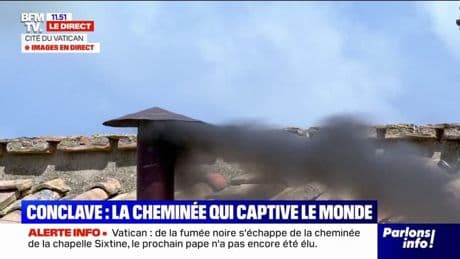 Conclave: fumée noire au Vatican, le nouveau pape n'est pas encore désigné