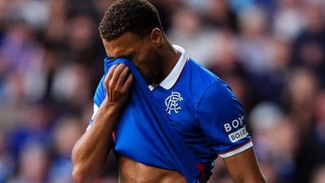 Rangers striker Cyriel Dessers pleads with irate Ibrox supporters to stay behind struggling team and manager Russell Martin