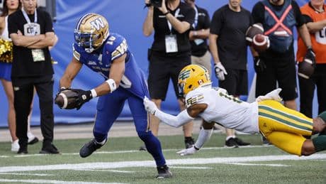 Collaros, Demski lead way as Winnipeg Blue Bombers remain perfect with 36-23 win over Elks