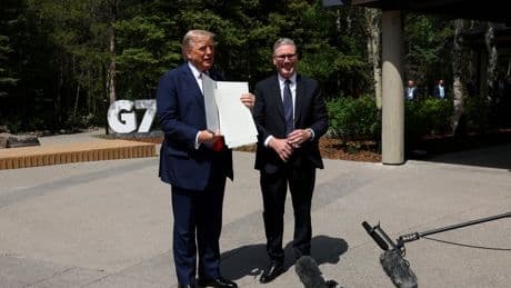 Donald Trump and Keir Starmer agree US-UK trade deal- but steel tariffs still up in air