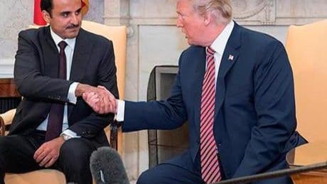 Katar Emiri Al Sani, ABD Başkanı Trump ile İsrail-İran gerilimini görüştü