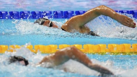 Ledecky wins 800-metre freestyle at world swim championship, McIntosh takes bronze