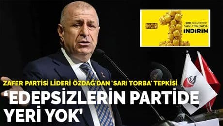 Zafer Partisi lideri Özdağ'dan 'sarı torba' tepkisi: Edepsizlerin partide yeri yok