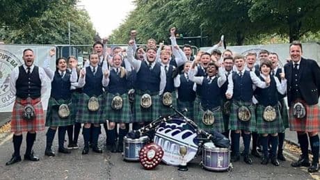 West Lothian Schools Pipe Band were crowned World Champions in their grade