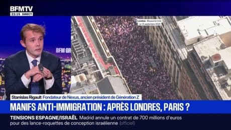 Manifestation anti-immigration à Londres: "Il faut s'opposer à la submersion migratoire pour préserver notre identité", affirme Stanislas Rigault, ancien président de Génération Z