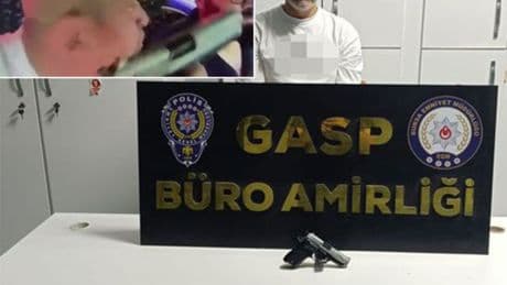 Zorbalığın böylesi! Gasp ve tehdit kamerada!