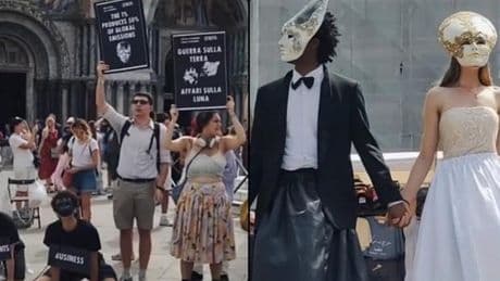 ABD'li milyarder Bezos'a Venedik'te şok! Düğünü protesto edildi