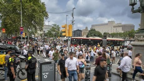 Obama, turista en Barcelona
