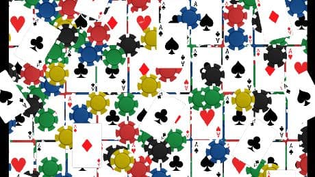 Everyone can see the poker cards – but you have 20/20 vision if you can find the hidden dice in 10 seconds