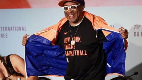 Spike Lee May Be in Cannes, but His Heart Is Courtside With the Knicks