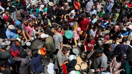 At least 67 Palestinians killed while waiting for aid in Gaza, officials say