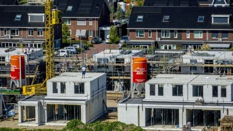 Aantal vergunningen voor nieuwbouwwoningen flink afgenomen