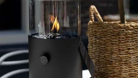 Dunelm’s portable table top heater is ideal for outdoor entertaining this summer