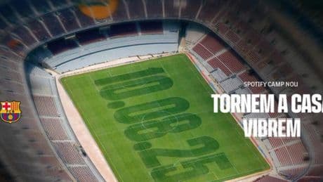 Oficial: el Barça confirma la fecha del regreso al Spotify Camp Nou