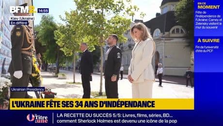 34 ans de l'indépendance de l'Ukraine: les hommages de Volodymyr Zelensky et Mark Carney