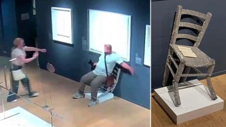 Un turista rompe la &#039;Silla Van Gogh&#039; al sentarse para hacerse una foto