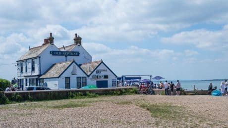 English pub where the beer garden is on the beach that people say feels ‘more like Miami’