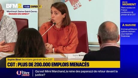 Emplois menacés: "Il faut arrêter de confondre politique industrielle et cadeaux fiscaux", estime Sophie Binet (CGT)