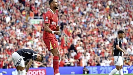 Goal Cody Gakpo niet voldoende voor winst Liverpool, Italiaanse titelstrijd richting zinderend einde