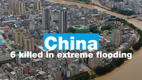 China: 6 killed in extreme floods