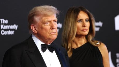 Donald, Melania Trump greeted with boos, cheers at Kennedy Center
