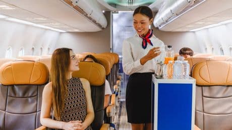Mag die Kabinencrew nicht: Ein Getränk sollten Sie im Flugzeug nicht bestellen