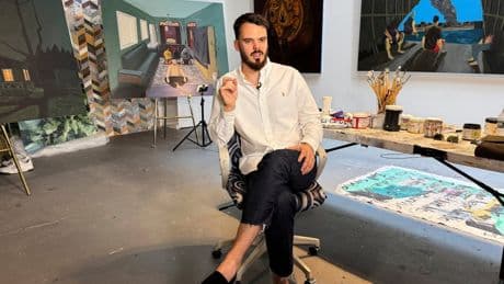Freed from Hamas captivity, former hostage tells his story through his paintings