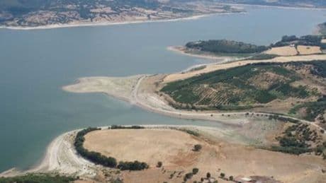 Bayramiç'te su seviyesi 2 ayda yarıya düştü