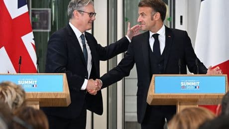 UK and France agree nuclear weapons can be used in tandem to deter Russia