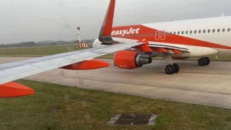 Manchester airport flight delays after easyJet planes ‘clip wings’ on runway